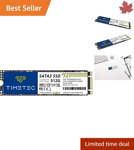 512GB SSD 3D NAND TLC SATA III M.2 2280 NGFF 550MB/s SLC Cache Internal Drive
