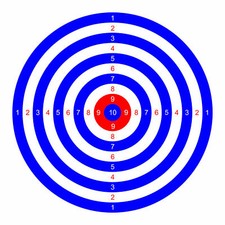 100 X Colour Air Rifle Shooting Targets 14cm Pistol Airsoft Gun Practice 177 22 