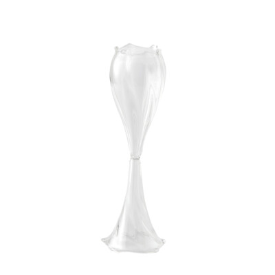 Hervit Set 2 Portatealite Natalizio in Vetro Soffiato D8 cm - Le Gioie