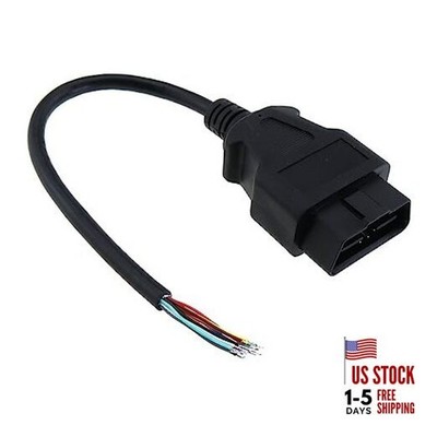 MEETOOT OBD2 Diagnostic Extension Wire OBD2 Pigtail Male Connector to Open 