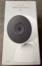 Google Nest Cam Indoor 2K Wired, 3rd Gen Snow GA09973-US NEW/SEALED 