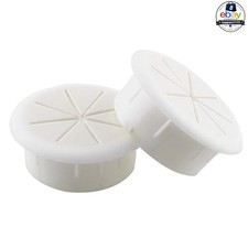 Desk Cable Grommet 2 Pack White 2 in 50mm Hole Cover ABS Wire Organizer