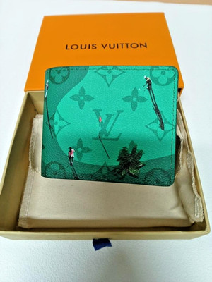 Louis Vuitton LV Golf Monogram Green Wallet | Mens Bifold |