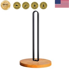 Wooden Paper Towel Holder Countertop, Kitchen-Towel-Holder FreeStanding with ...