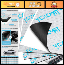 Automotive Sound Deadening Mat 80 Mil, 50 Sqft Self-Adhesive Noise Insulation, 4