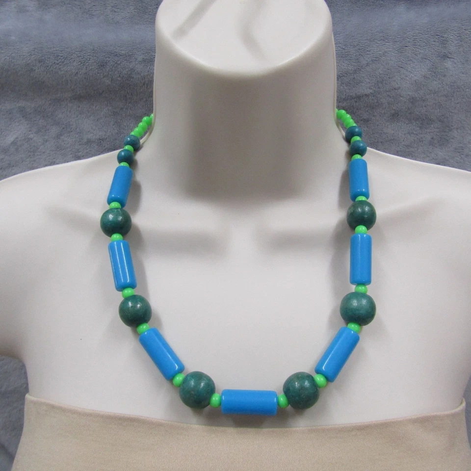 Collar verde azul joyería mujer adolescente Foto 2 de 4
