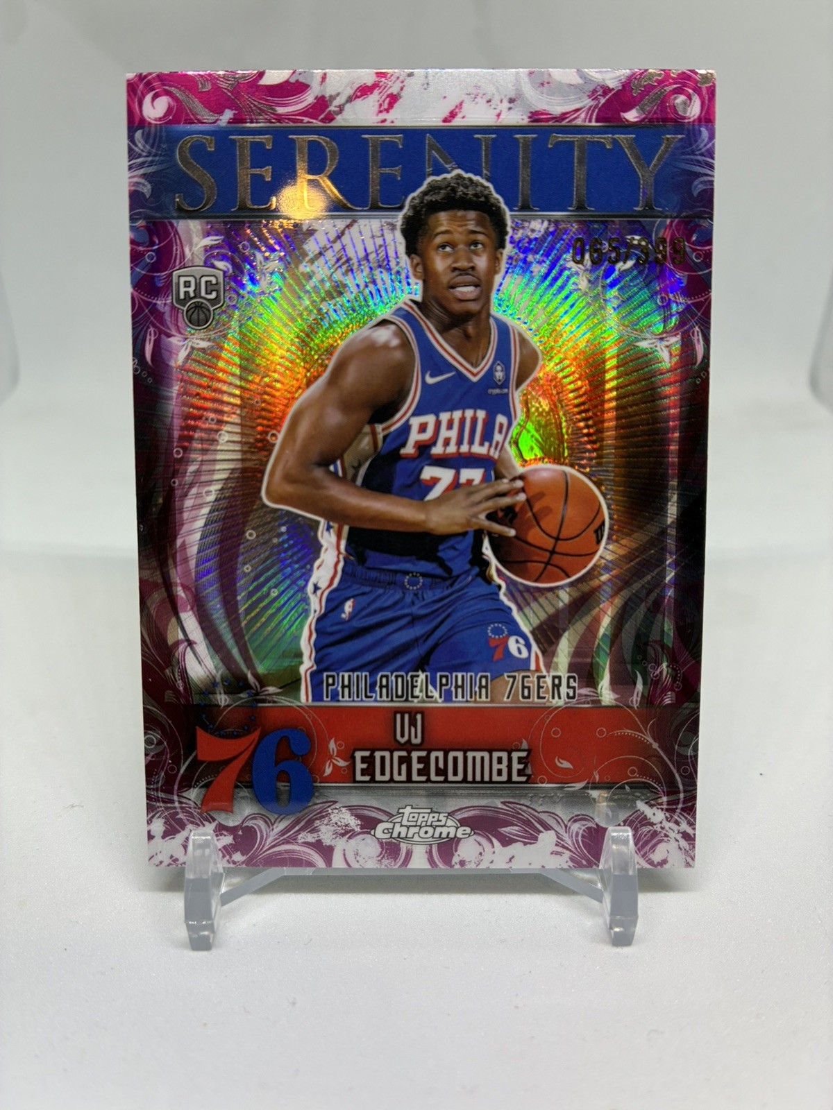 2025 Topps Chrome Serenity /399 VJ Edgecombe Rookie