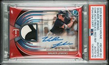 WALKER JENKINS | 2025 Bowman Chrome | CHROME AUTOGRAPH RELIC RED /5 | Auto 10