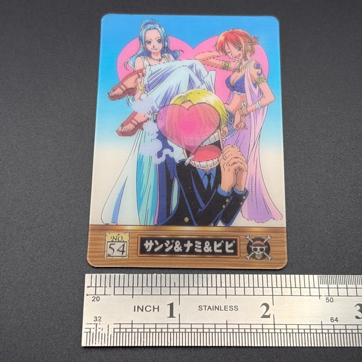 Nami Vivi Sanji One Piece Gummy Card Promo No.54 Bandai Anime