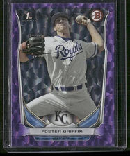 2014 Bowman Draft #DP24 Foster Griffin Purple Ice #/99