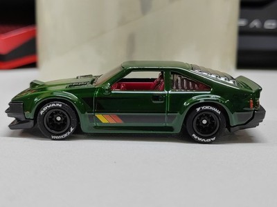 Hot Wheels 2026 Proto Factory Test Color Dark Green-82 Toyota Supra-Rubber Tires