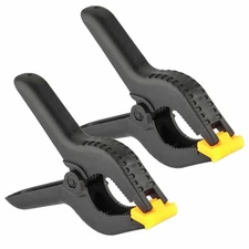 2 Pcs 6" inch Heavy Duty Plastic Spring Clamps Tips Tool Clip 2.5" Jaw Opening
