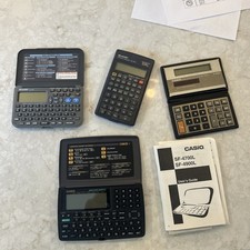 CASIO SF-4900L W/ Manual SL-100w SHARP EL-531L/EL/6360 UNTESTED Calculators READ