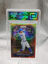 2021 George Springer Panini Cosmic Haze Prizm BASEBALL #185 Blue Jays ECC 10