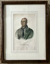 Thayendanegea Great Captain of the Six Nations Wood Frame Lithograph Art Print