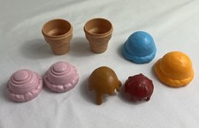Leap Frog Scoop Learn Ice Cream Cart Replacement Cones Icecream Toppings 8 Pc