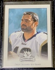 KURT WARNER Sample Card 2002 Donruss Gridiron Kings Silver PROMO #89 RAMS HOF