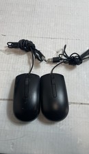 Dell MS116c Optical USB 1000 DPI Wired Mouse Black Lot of 2