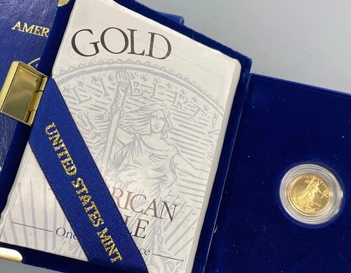 1997 W US Mint 1/10th ozt Proof Gold $5 Eagle coin w/ogp  L24499