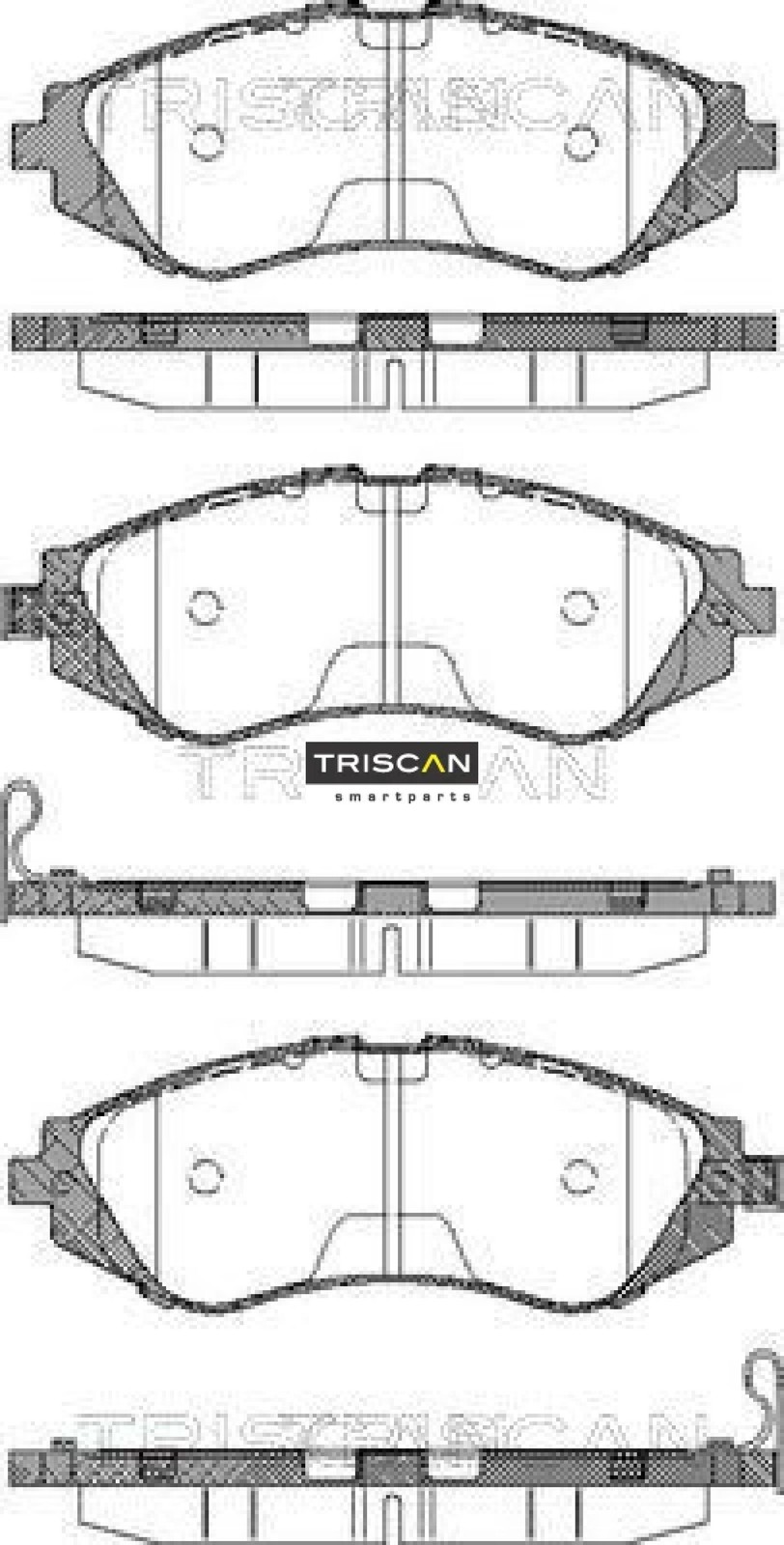 Triscan Bremsbelagsatz, Scheibenbremse 8110 21001 Für Daewoo - Bild 5