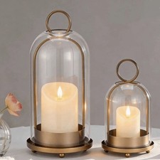 Windproof Handheld Tealight Lantern Outdoor Decorative Candle Holder Ornament