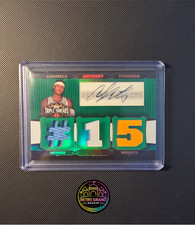 2006-07 Topps Triple Threads Green Carmelo Anthony HOF Triple Patch AUTO /18