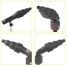 Adjustable Rubber Snoot Soft Diffuser for Better Indoor Outdoor Flash Control