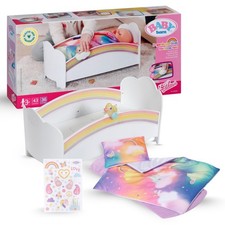 BABY born Rainbow Bed - Doll bed with Rainbow Light  calming lullaby melod