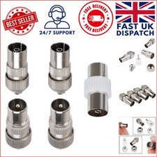 Compact Aerial Connector Set for Seamless TV & Internet Cable Connections