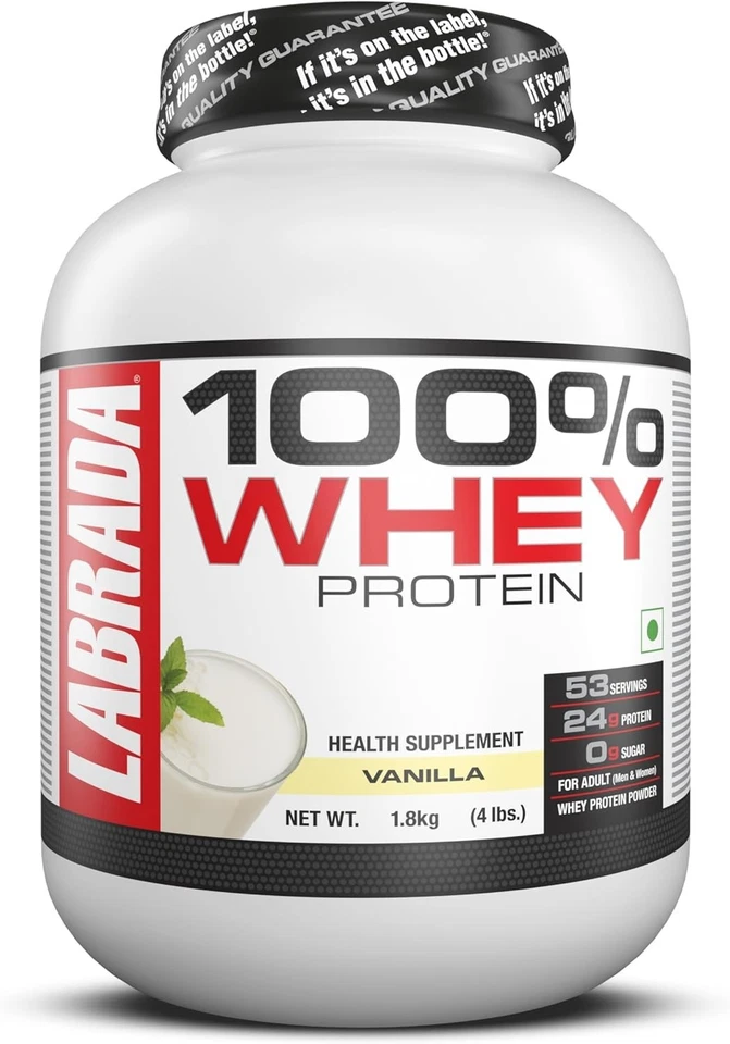 Labrada Nutrition 100% Whey Protein Powder 4.13lb 2 Flavors New Foto 2 de 3