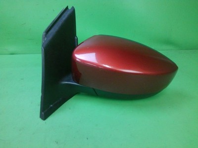13-16 FORD ESCAPE DRIVER LEFT HEATED SPLIT MIRROR ABSOLUTE SUNSET RED 5 WIRE OEM