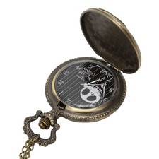 New Quartz Pocket Watch Stylish Vintage Skull Pattern Practical Pocket Watch Wit