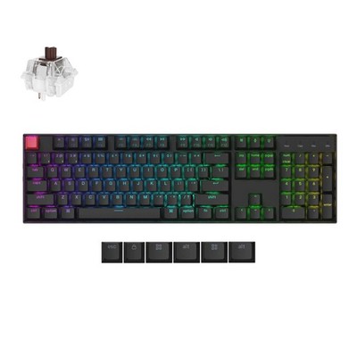 Keychron K10 QMK Kabellose Mechanische Tastatur QWERTY US (Hot-Swappable) Brown