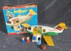 Fisher-Price Jetliner Play Family 182 Plane with Box, Figures, Luggage 1981 VTG