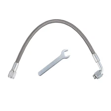 X AUTOHAUX 4AN Turbo Oil Feed Line 12" Turbo Feed Line Length Stainless Steel...