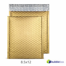 Matte Metallic Gold Poly Bubble Mailers 2 8.5x12 Padded 25 50 100 200