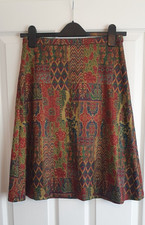 CIDER Ladies XS Multi-Colour A-Line Skirt Boho Chic Vintage Style