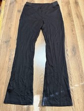 A New Day Pants Women's Size Large Black, Pull On, Flared Leg 41" Length