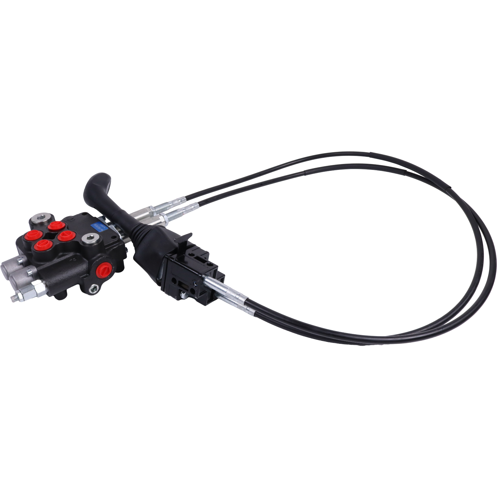 Hydraulik-steuerventil 2-teilig 80l mit Joystick und Kabel (2x2m) - Set - Sklep internetowy Wrocław