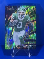 2025 Panini Select - Club Level Braelon Allen #277 Black & Green Shock Prizm