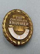 Vintage The Cincinnati Enquirer Oval Shaped Lapel Pin