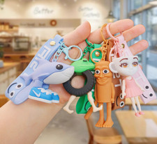 Game Italian Brainrot 3D Toy Keychain Keyrings Sahur Boneca Ambalam PVC Pendants