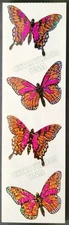 HAMBLY STUDIOS STICKERS PRISMATIC / GLITTER LARGE MONARCH BUTTERFLIES VINTAGE