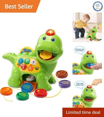 Chomp and Count Dino Educational Toy for Toddlers 1-3   Interactive Fun in Green