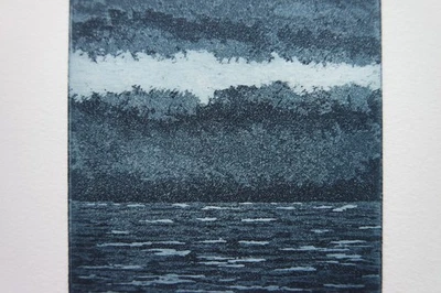 Aquatinta-Radierung „Eismeer“, Originaldruck, signiert T. Ehmke, 2026 - Bild 1 von 2