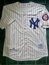 Mickey Mantle New York Yankees Retro Throwback M&N Cream Baseball Jersey Size XL