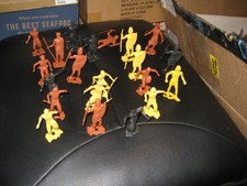 21 1/32 scale vintage MPC Zulu African warriors, use with Conte Marx