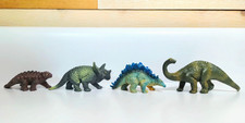 Vintage Bullyland Miniature Dinosaur Lot Of 4 Hand Painted