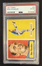 1957 Topps - Don Chandler #23 (RC) PSA 4
