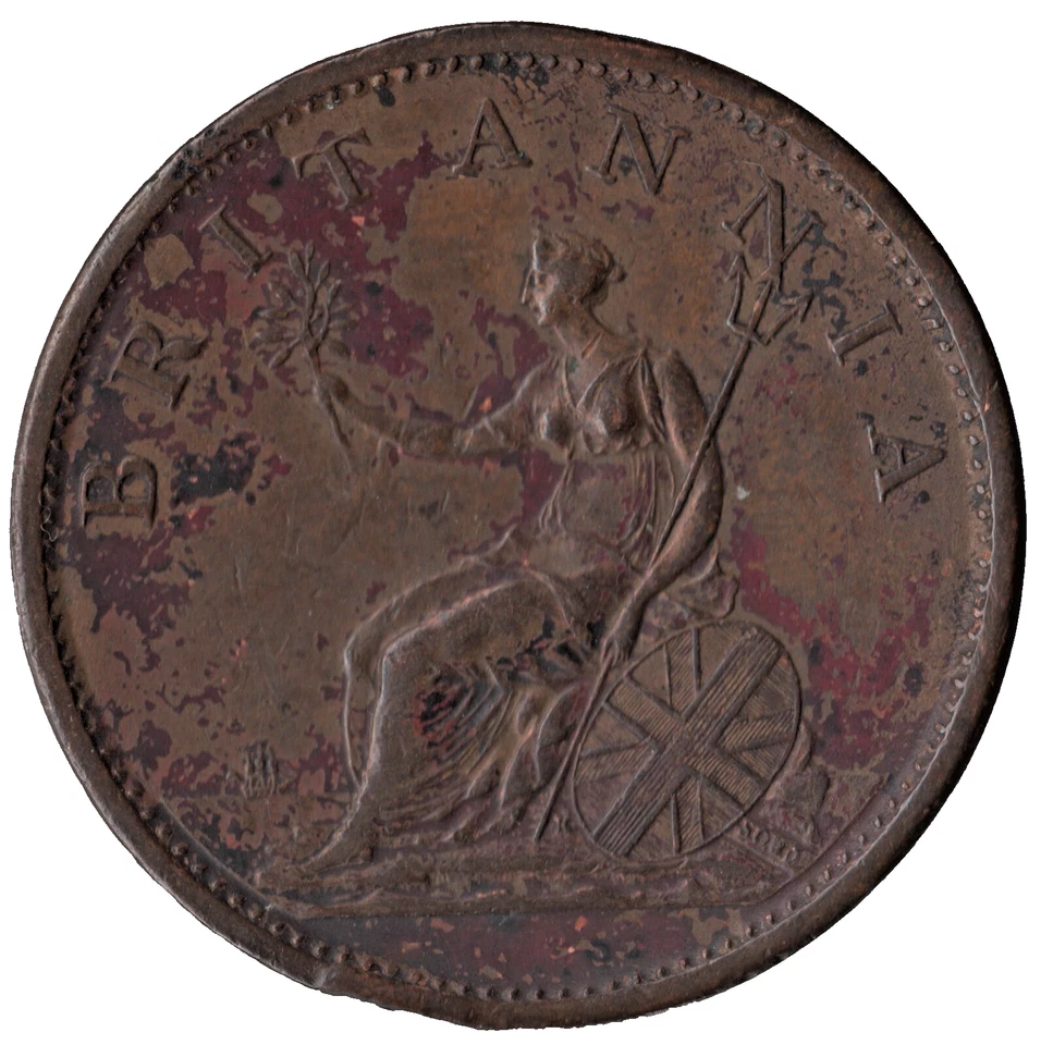 1806 British George III One Penny Coin - Image 2 of 2